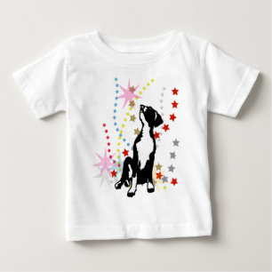 T-shirt Pour Bébé Étoiles de Chien Chien