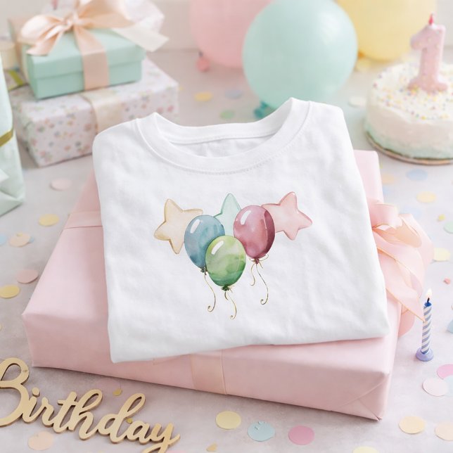 T-shirt Pour Bébé Étoiles et ballons (Créateur téléchargé)