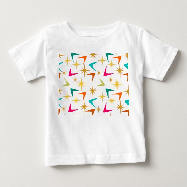 T-shirt Pour Bébé Étoiles et Boomerangs (Devant)