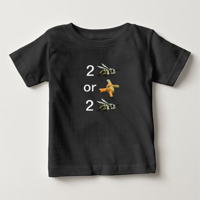 T-shirt Pour Bébé Être ou ne pas être (Devant)