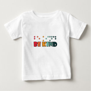 T-shirt Pour Bébé Être un peu littéraire en braille Sensibilisation