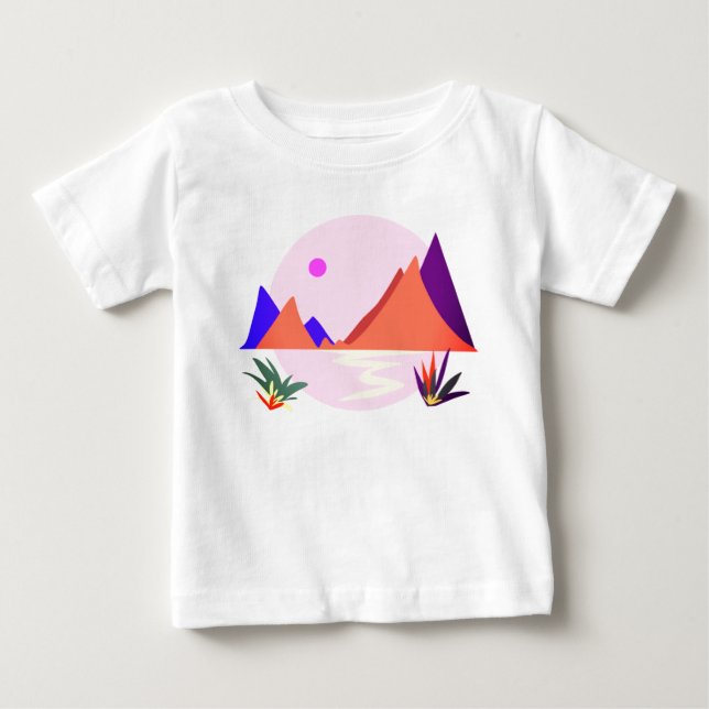 T-shirt Pour Bébé Évasion tropicale (Devant)