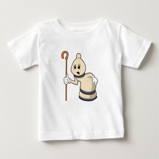T-shirt Pour Bébé Évêque aux échecs (Devant)