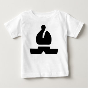 T-shirt Pour Bébé Évêque noir