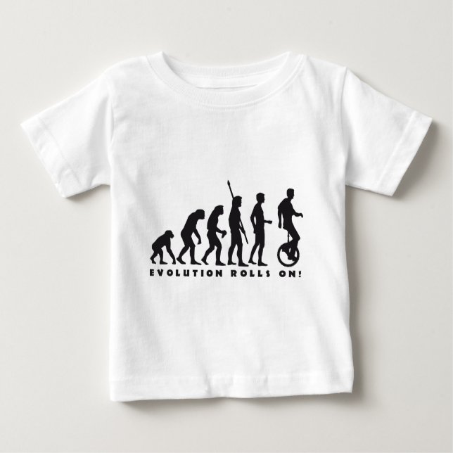 T-shirt Pour Bébé evolution (Devant)