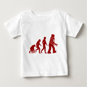 T-shirt Pour Bébé Evolution robotique de l'homme en robot