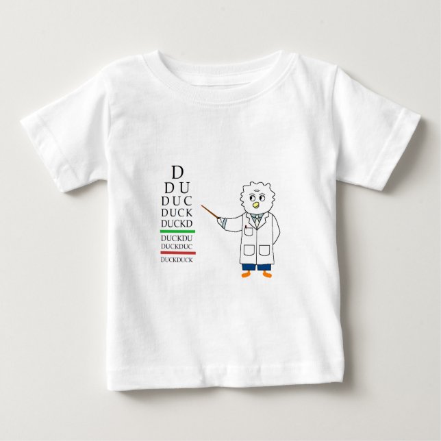T-shirt Pour Bébé Examen de la vue (optométriste) (Devant)