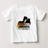 Excavateur Ajouter Votre Nom Construction Boy
