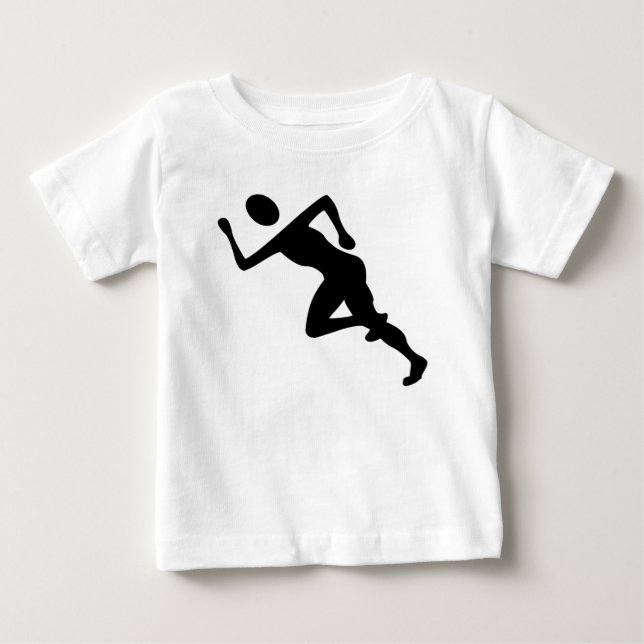 T-shirt Pour Bébé Exécution - Noir (Devant)
