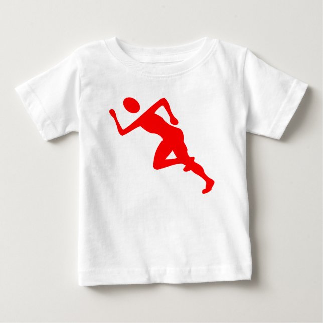 T-shirt Pour Bébé Exécution - Rouge (Devant)