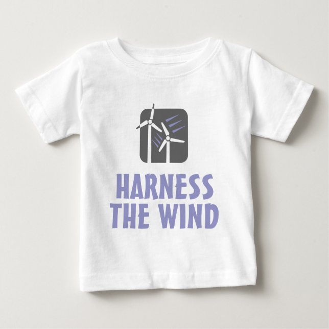 T-shirt Pour Bébé Exploiter le vent (3) (Devant)