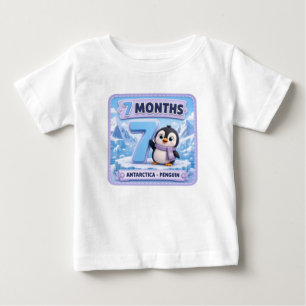 T-shirt Pour Bébé Explorateur de jalons bébé de 7 mois