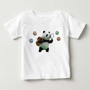 T-shirt Pour Bébé Explorateur de Panda Low Poly en 3D