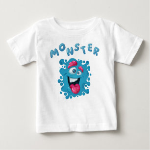 T-shirt Pour Bébé Expressions d'horreur Fantastiques Monstre Visages