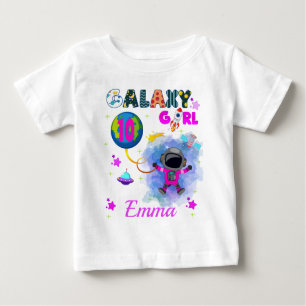T-shirt Pour Bébé Extérieur Espace Galaxie Fille fête d'anniversaire