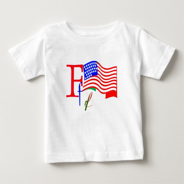 T-shirt Pour Bébé F - Collection de monogrammes (Devant)