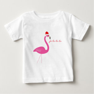 T-shirt Pour Bébé Fa la la la Flamant rose Vacances Robe Bébée