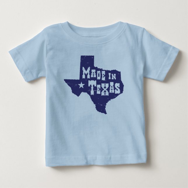T-shirt Pour Bébé Fabriqué au Texas (Devant)