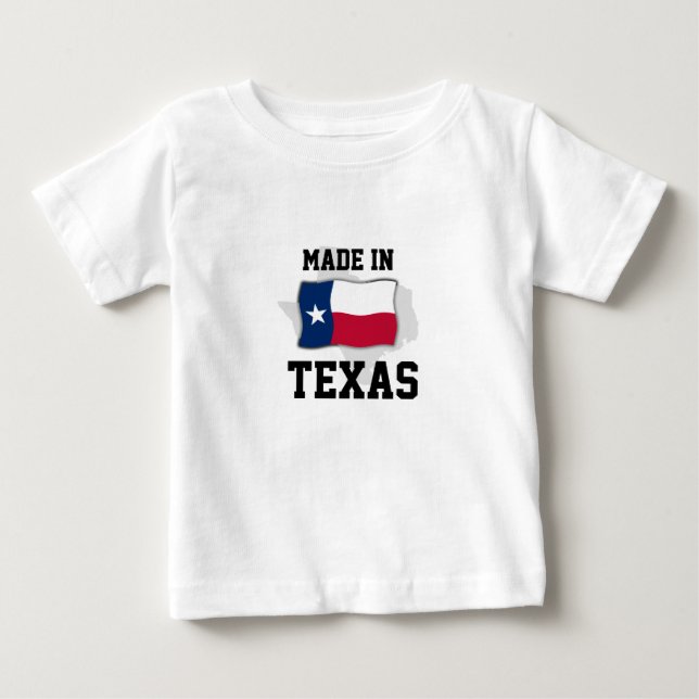 T-shirt Pour Bébé Fabriqué au Texas (Devant)