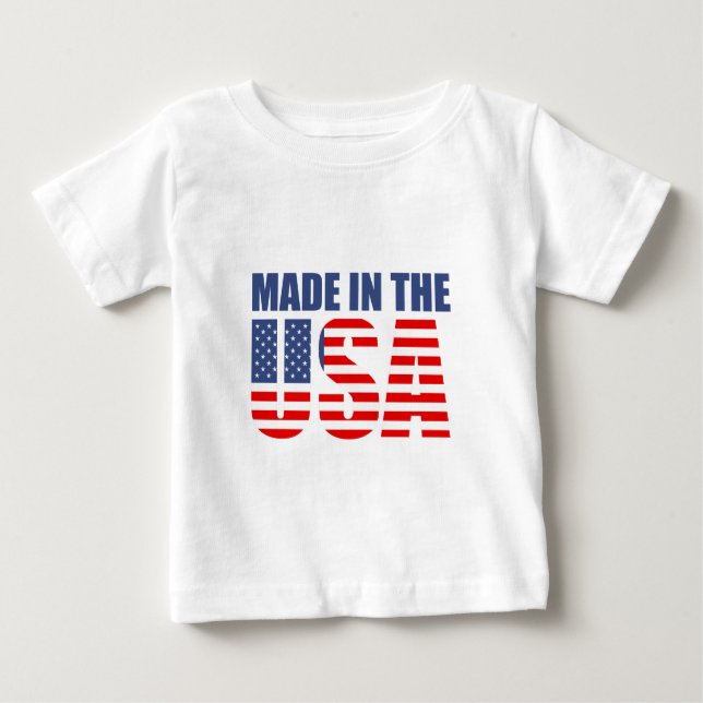 T-shirt Pour Bébé fabriqué aux états-unis (Devant)
