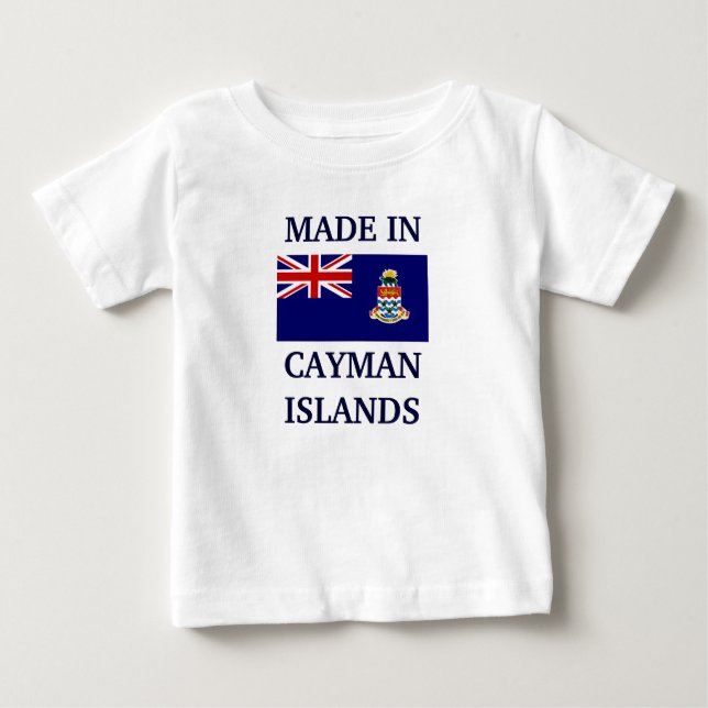 T-shirt Pour Bébé Fabriqué aux îles Caïmans (Devant)