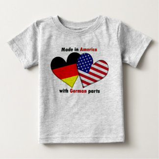 T-shirt Pour Bébé fabriqué en Amérique avec les pièces allemandes