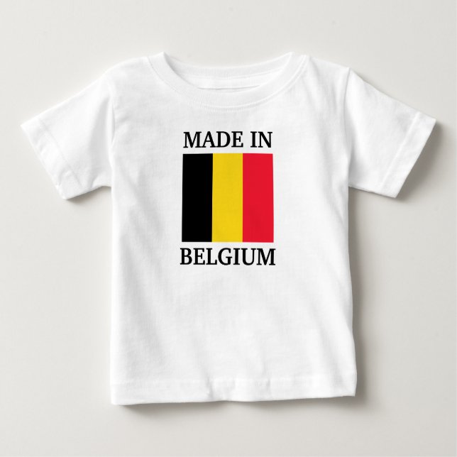T-shirt Pour Bébé Fabriqué en Belgique (Devant)