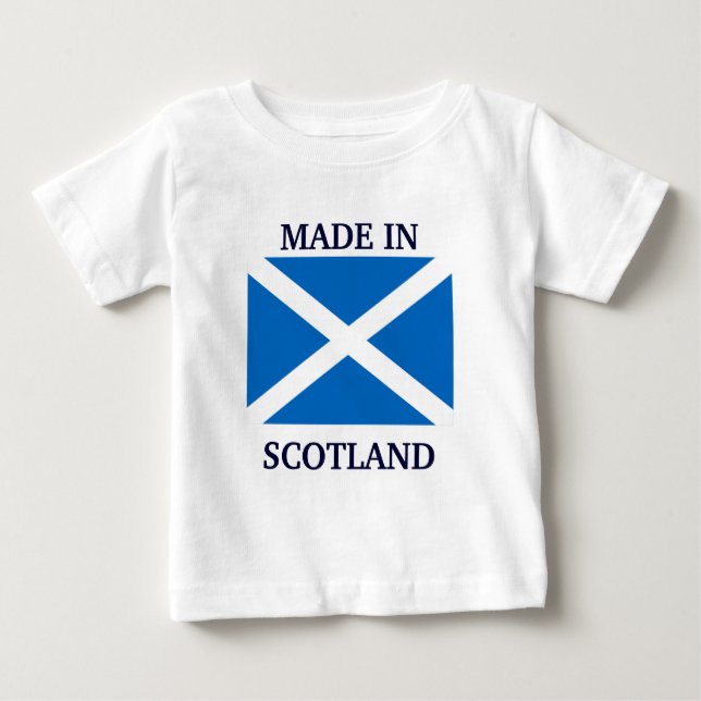 T-shirt Pour Bébé Fabriqué en Écosse (Devant)