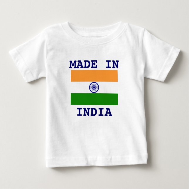 T-shirt Pour Bébé Fabriqué en Inde (Devant)