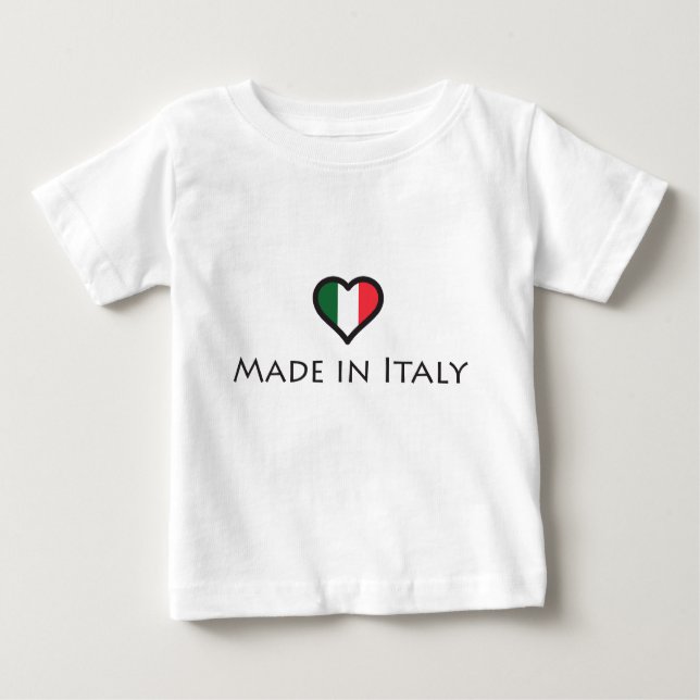 T-shirt Pour Bébé Fabriqué en Italie - fierté italienne (Devant)