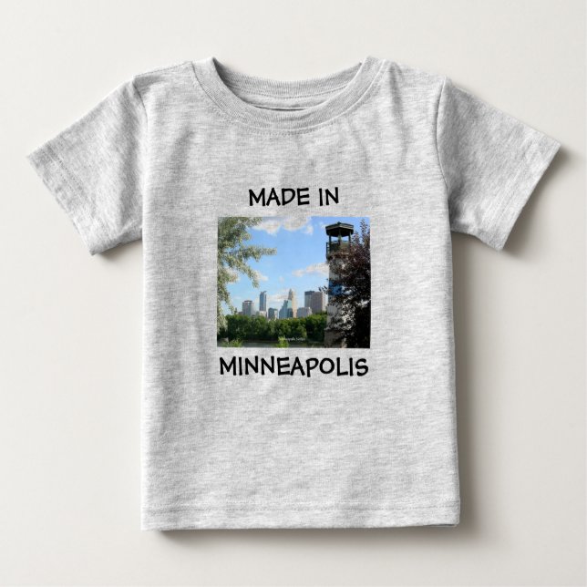 T-shirt Pour Bébé Fabriqué en Minneapolis (Devant)
