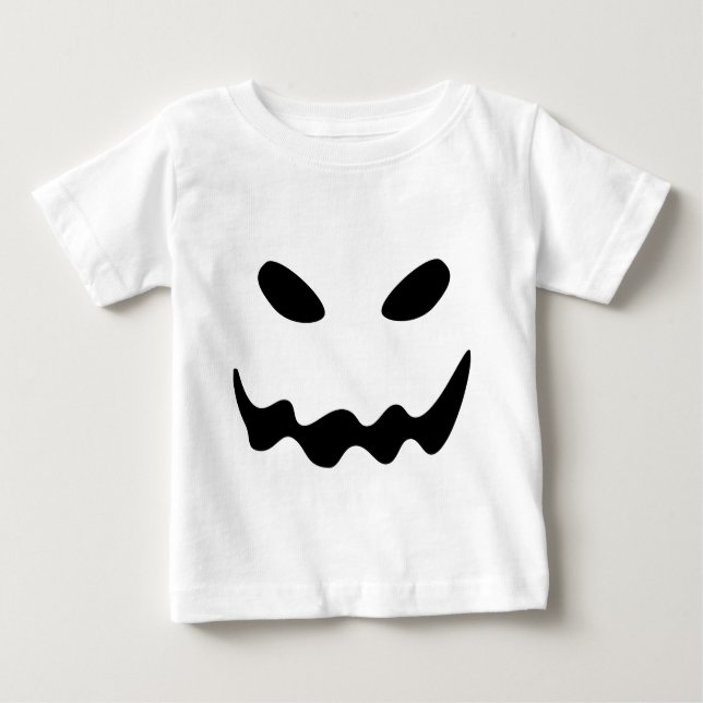 T-shirt Pour Bébé Face fantôme Halloween (Devant)