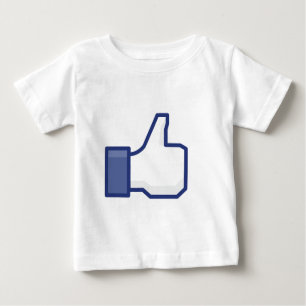 T-shirt Pour Bébé Facebook aiment le bouton