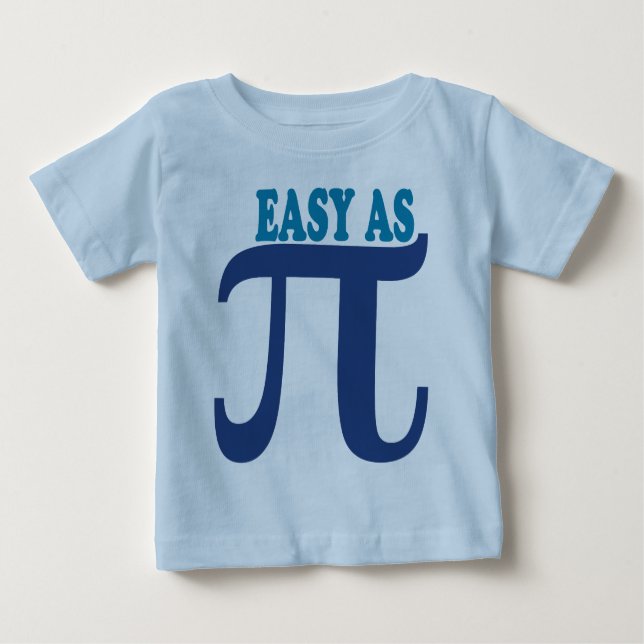T-shirt Pour Bébé Facile comme pi (Devant)