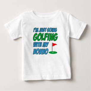 T-shirt Pour Bébé Faire Du Golf Avec Un Petit-Enfant Italien Nonno