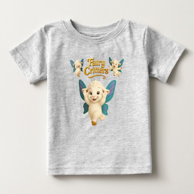 T-shirt Pour Bébé Fairy Critters™ Fairy Lamb (Devant)