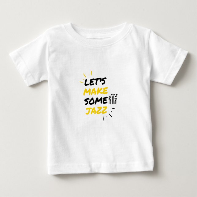 T-shirt Pour Bébé Faisons du jazz (Devant)