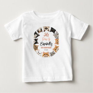 T-shirt Pour Bébé Faisons la Fête au Chat 5ème Anniversaire Enfant