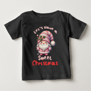 T-shirt Pour Bébé Faisons un Noël sucré pour les enfants