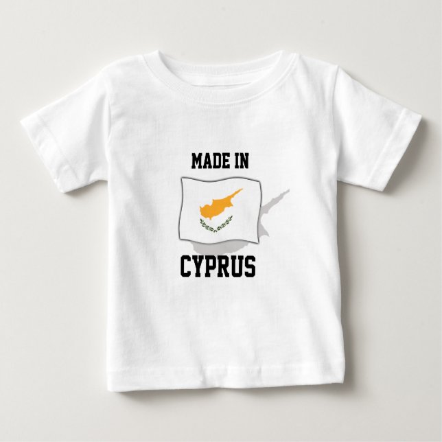 T-shirt Pour Bébé Fait à Chypre (Devant)