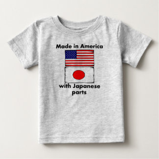 T-shirt Pour Bébé Fait En Amérique Avec Pièces Japonaises
