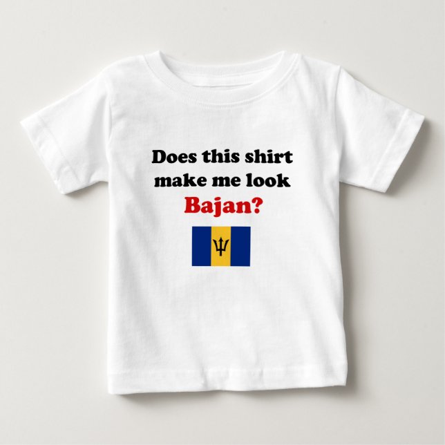 T-shirt Pour Bébé Faites-moi le nourrisson de Bajan de (Devant)