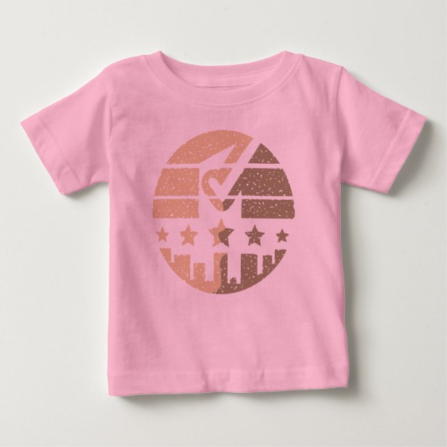 T-shirt Pour Bébé Faites votre marque (Devant)