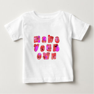 T-shirt Pour Bébé Faites votre propre coeur Art Design d'impression