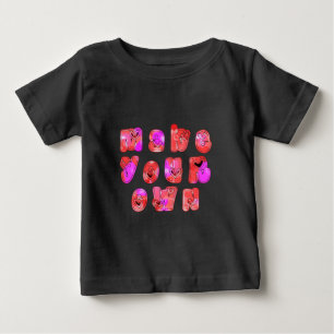 T-shirt Pour Bébé Faites votre propre coeur Art Design d'impression