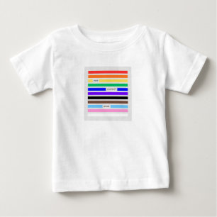 T-shirt Pour Bébé Faites-vous Fier Arc-en-ciel Caviardage Fierté 202