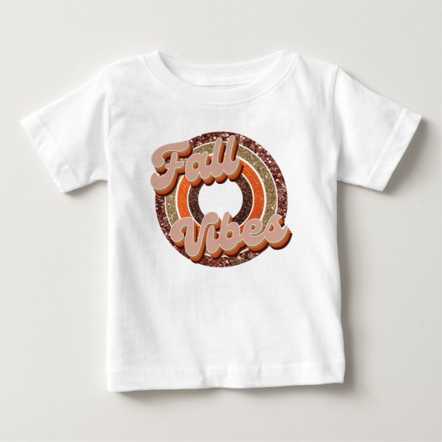 T-shirt Pour Bébé Fall Vibes (Devant)