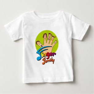 T-shirt Pour Bébé Famille de doigt
