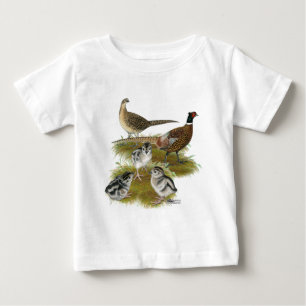 T-shirt Pour Bébé Famille de faisans à collier