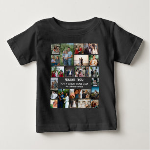 T-shirt Pour Bébé Famille de fin d'année 22 Photo Collage